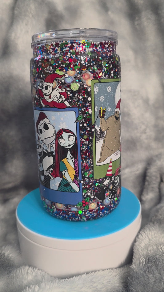 Glitter snowglobe tumbler