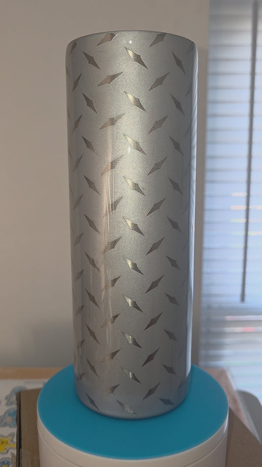 Diamond tape tumbler